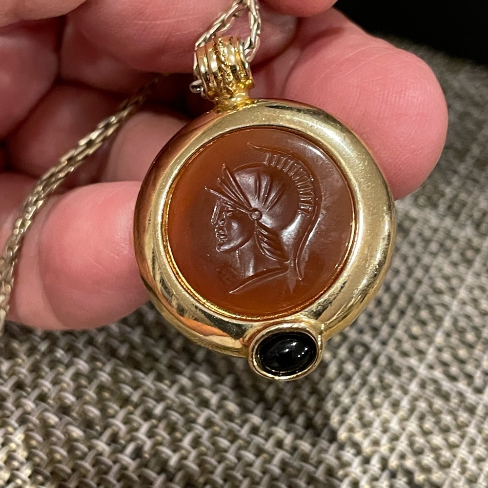 Vintage 80’s costume intaglio piece